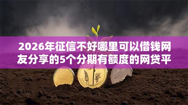 2026年征信不好哪里可以借钱网友分享的5个分期有额度的网贷平台我觉得不错! 2026年征信不好哪里可以借钱网友分享的5个分期有额度的网贷平台我觉得不错!