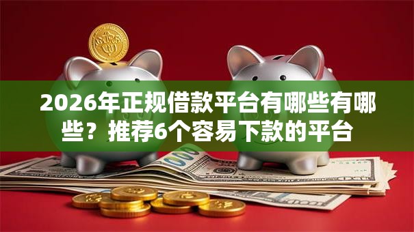 2026年正规借款平台有哪些有哪些?推荐6个容易下款的平台 2026年正规借款平台有哪些有哪些?推荐6个容易下款的平台