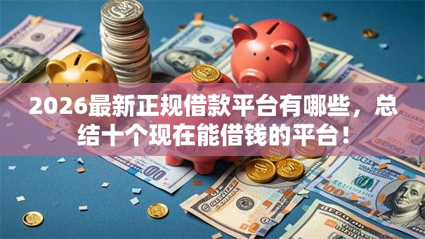 2026最新正规借款平台有哪些，总结十个现在能借钱的平台！