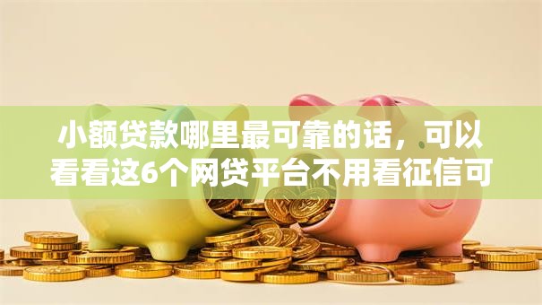 小额贷款哪里最可靠的话，可以看看这6个网贷平台不用看征信可以放款的
