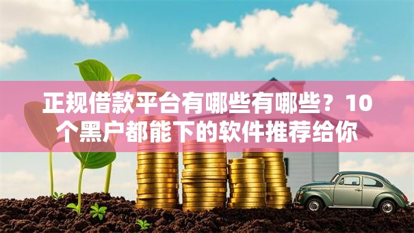 正规借款平台有哪些有哪些？10个黑户都能下的软件推荐给你