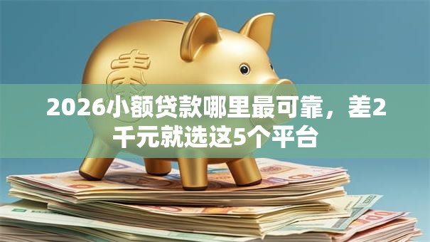 2026小额贷款哪里最可靠，差2千元就选这5个平台