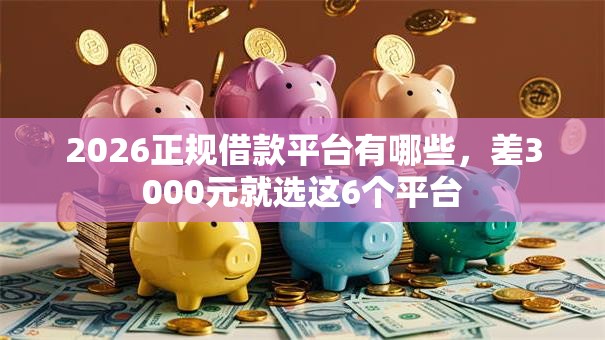 2026正规借款平台有哪些,差3000元就选这6个平台 2026正规借款平台有哪些,差3000元就选这6个平台