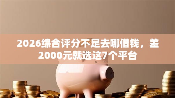 2026综合评分不足去哪借钱，差2000元就选这7个平台