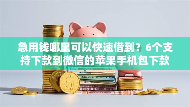 急用钱哪里可以快速借到？6个支持下款到微信的苹果手机包下款的口子