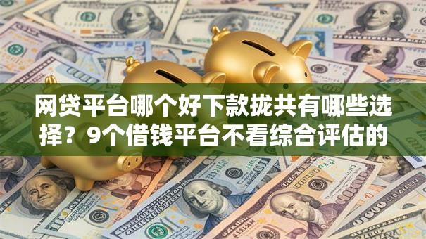网贷平台哪个好下款拢共有哪些选择？9个借钱平台不看综合评估的口子详解