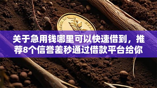 关于急用钱哪里可以快速借到,推荐8个信誉差秒通过借款平台给你 关于急用钱哪里可以快速借到,推荐8个信誉差秒通过借款平台给你