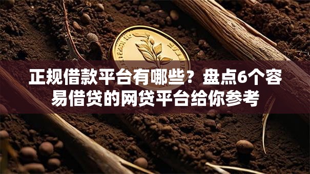 正规借款平台有哪些?盘点6个容易借贷的网贷平台给你参考 正规借款平台有哪些?盘点6个容易借贷的网贷平台给你参考