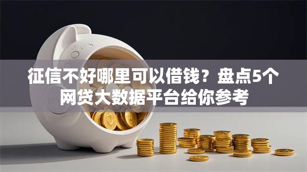 征信不好哪里可以借钱?盘点5个网贷大数据平台给你参考 征信不好哪里可以借钱?盘点5个网贷大数据平台给你参考
