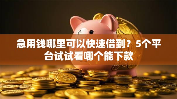 急用钱哪里可以快速借到?5个平台试试看哪个能下款 急用钱哪里可以快速借到?5个平台试试看哪个能下款