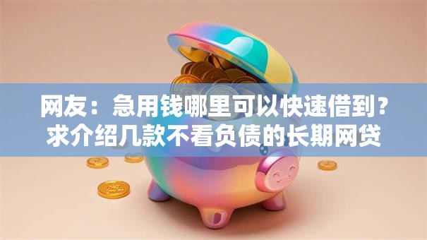 网友：急用钱哪里可以快速借到？求介绍几款不看负债的长期网贷平台