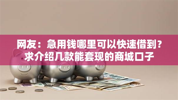 网友:急用钱哪里可以快速借到?求介绍几款能套现的商城口子 网友:急用钱哪里可以快速借到?求介绍几款能套现的商城口子