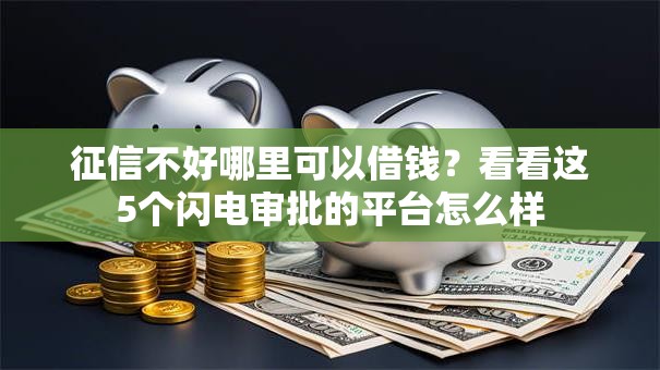 征信不好哪里可以借钱?看看这5个闪电审批的平台怎么样 征信不好哪里可以借钱?看看这5个闪电审批的平台怎么样
