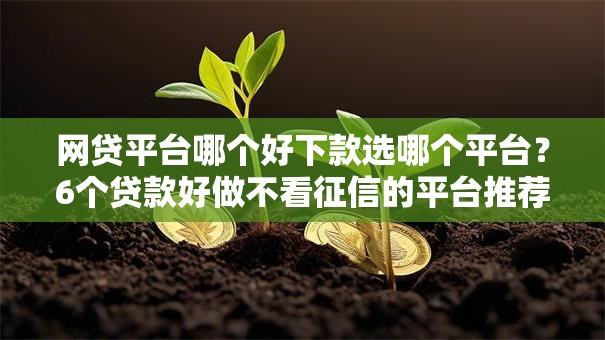 网贷平台哪个好下款选哪个平台?6个贷款好做不看征信的平台推荐 网贷平台哪个好下款选哪个平台?6个贷款好做不看征信的平台推荐