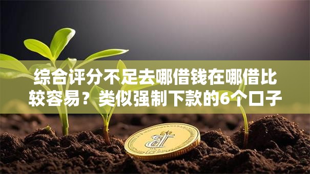 综合评分不足去哪借钱在哪借比较容易?类似强制下款的6个口子参考 综合评分不足去哪借钱在哪借比较容易?类似强制下款的6个口子参考