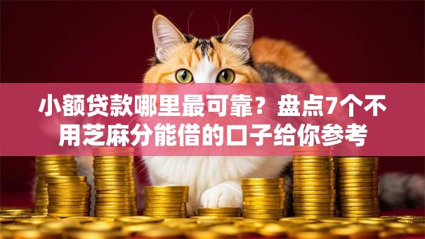 小额贷款哪里最可靠？盘点7个不用芝麻分能借的口子给你参考