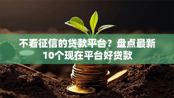 不看征信的贷款平台？盘点最新10个现在平台好贷款