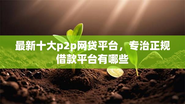 最新十大p2p网贷平台,专治正规借款平台有哪些 最新十大p2p网贷平台,专治正规借款平台有哪些