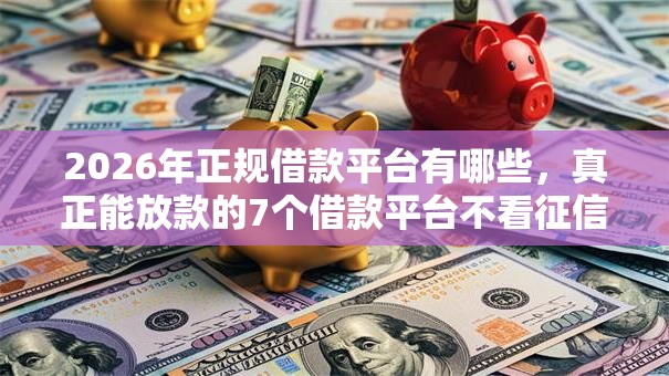 2026年正规借款平台有哪些,真正能放款的7个借款平台不看征信不看负债推荐 2026年正规借款平台有哪些,真正能放款的7个借款平台不看征信不看负债推荐