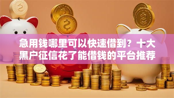 急用钱哪里可以快速借到？十大黑户征信花了能借钱的平台推荐