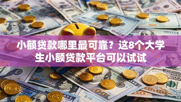 小额贷款哪里最可靠？这8个大学生小额贷款平台可以试试