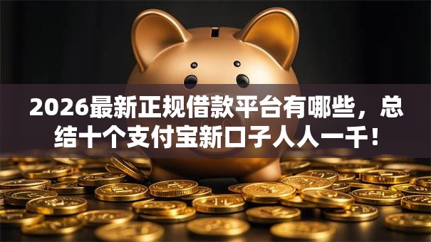 2026最新正规借款平台有哪些,总结十个支付宝新口子人人一千! 2026最新正规借款平台有哪些,总结十个支付宝新口子人人一千!