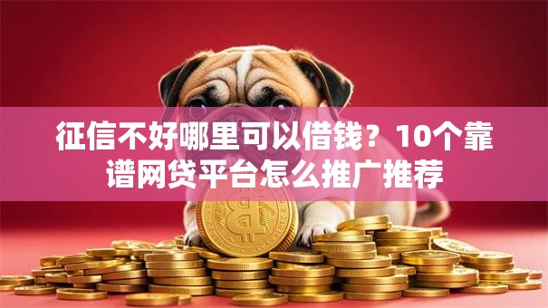 征信不好哪里可以借钱？10个靠谱网贷平台怎么推广推荐