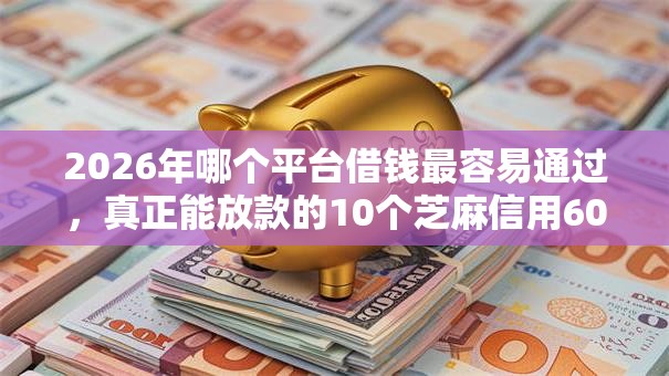 2026年哪个平台借钱最容易通过,真正能放款的10个芝麻信用600贷款口子推荐 2026年哪个平台借钱最容易通过,真正能放款的10个芝麻信用600贷款口子推荐