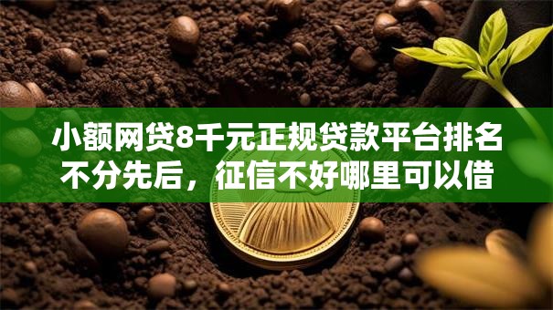 小额网贷8千元正规贷款平台排名不分先后，征信不好哪里可以借钱的8个平台介绍