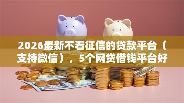 2026最新不看征信的贷款平台(支持微信),5个网贷借钱平台好无私分享 2026最新不看征信的贷款平台(支持微信),5个网贷借钱平台好无私分享