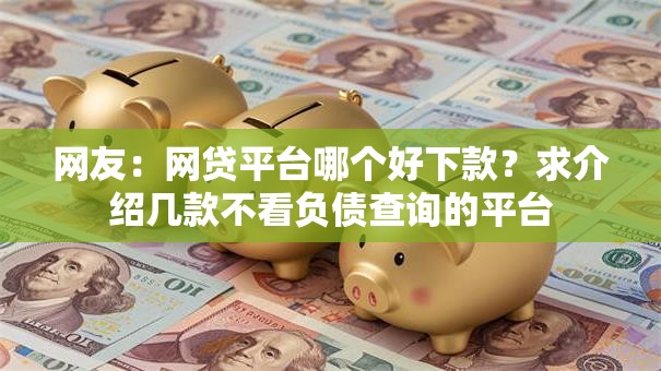 网友:网贷平台哪个好下款?求介绍几款不看负债查询的平台 网友:网贷平台哪个好下款?求介绍几款不看负债查询的平台