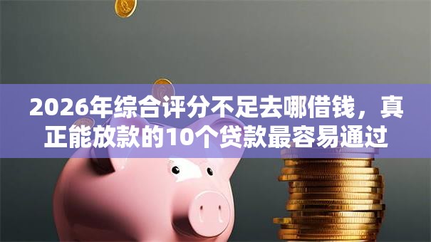2026年综合评分不足去哪借钱，真正能放款的10个贷款最容易通过的平台推荐