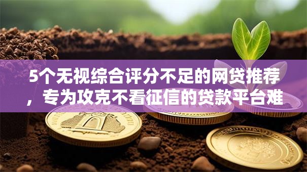5个无视综合评分不足的网贷推荐，专为攻克不看征信的贷款平台难题