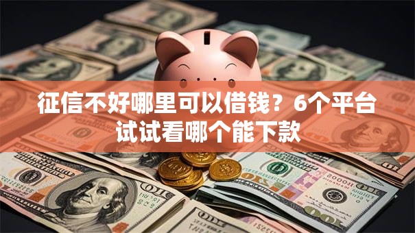 征信不好哪里可以借钱？6个平台试试看哪个能下款