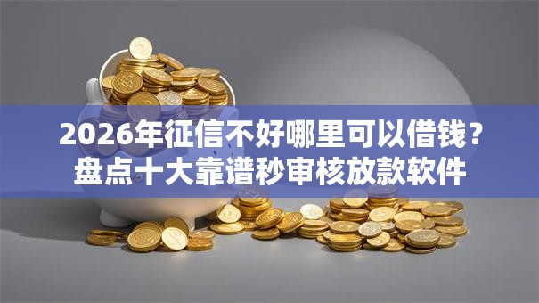 2026年征信不好哪里可以借钱？盘点十大靠谱秒审核放款软件