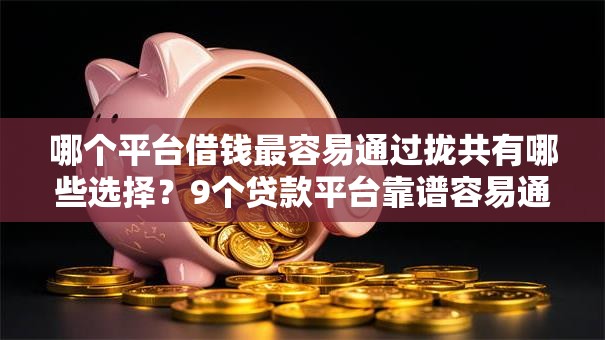 哪个平台借钱最容易通过拢共有哪些选择?9个贷款平台靠谱容易通过详解 哪个平台借钱最容易通过拢共有哪些选择?9个贷款平台靠谱容易通过详解