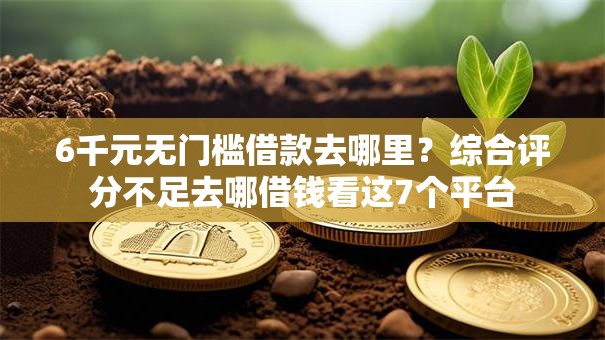6千元无门槛借款去哪里?综合评分不足去哪借钱看这7个平台 6千元无门槛借款去哪里?综合评分不足去哪借钱看这7个平台