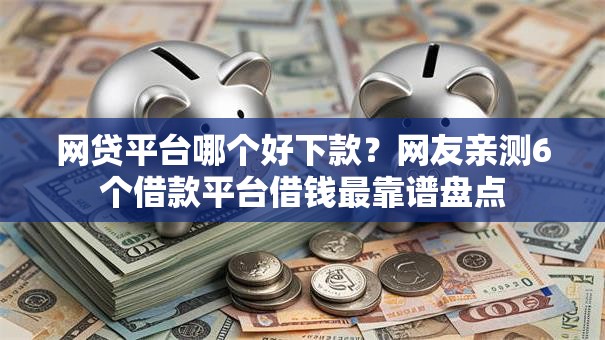 网贷平台哪个好下款？网友亲测6个借款平台借钱最靠谱盘点