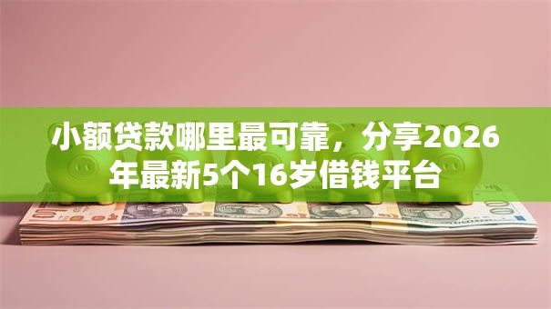 小额贷款哪里最可靠，分享2026年最新5个16岁借钱平台