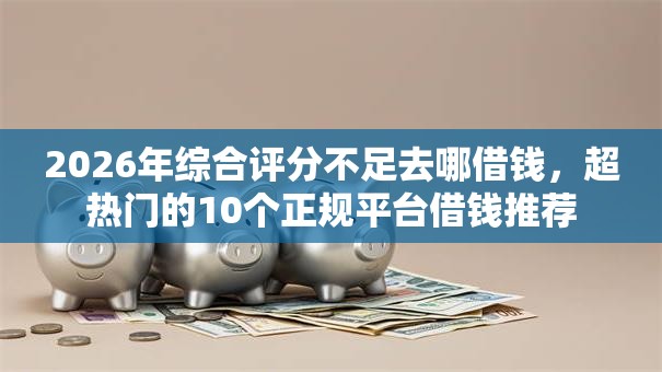 2026年综合评分不足去哪借钱，超热门的10个正规平台借钱推荐