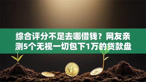 综合评分不足去哪借钱？网友亲测5个无视一切包下1万的贷款盘点