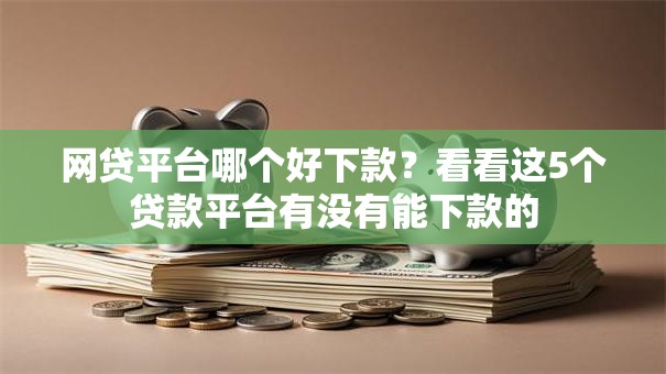 网贷平台哪个好下款？看看这5个贷款平台有没有能下款的