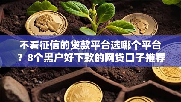 不看征信的贷款平台选哪个平台？8个黑户好下款的网贷口子推荐