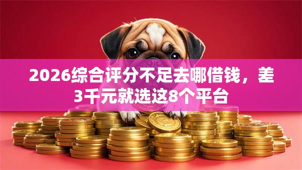 2026综合评分不足去哪借钱，差3千元就选这8个平台