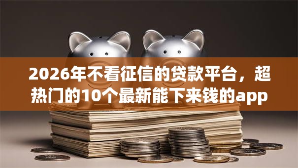 2026年不看征信的贷款平台，超热门的10个最新能下来钱的app推荐