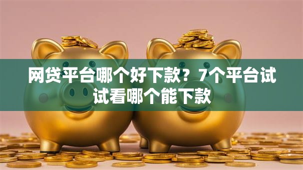 网贷平台哪个好下款？7个平台试试看哪个能下款