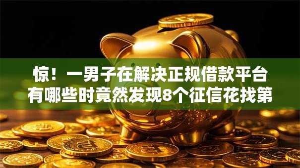 惊！一男子在解决正规借款平台有哪些时竟然发现8个征信花找第三方担保贷款平台，事后分享了出来