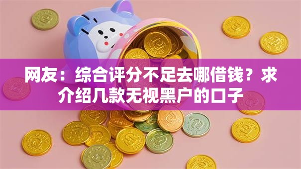 网友:综合评分不足去哪借钱?求介绍几款无视黑户的口子 网友:综合评分不足去哪借钱?求介绍几款无视黑户的口子