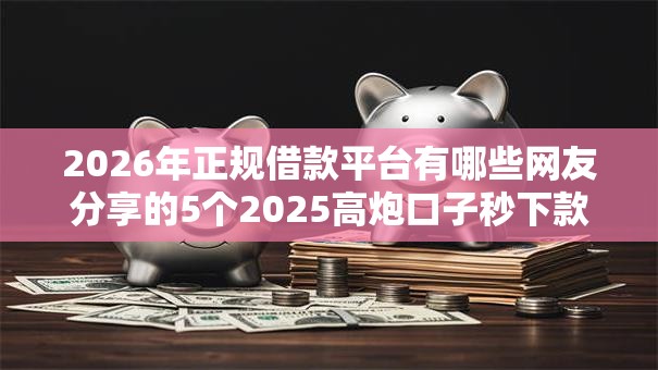 2026年正规借款平台有哪些网友分享的5个2025高炮口子秒下款我觉得不错! 2026年正规借款平台有哪些网友分享的5个2025高炮口子秒下款我觉得不错!
