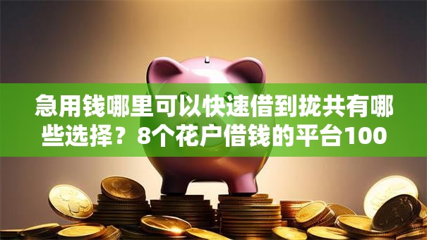 急用钱哪里可以快速借到拢共有哪些选择?8个花户借钱的平台100%能借到详解 急用钱哪里可以快速借到拢共有哪些选择?8个花户借钱的平台100%能借到详解